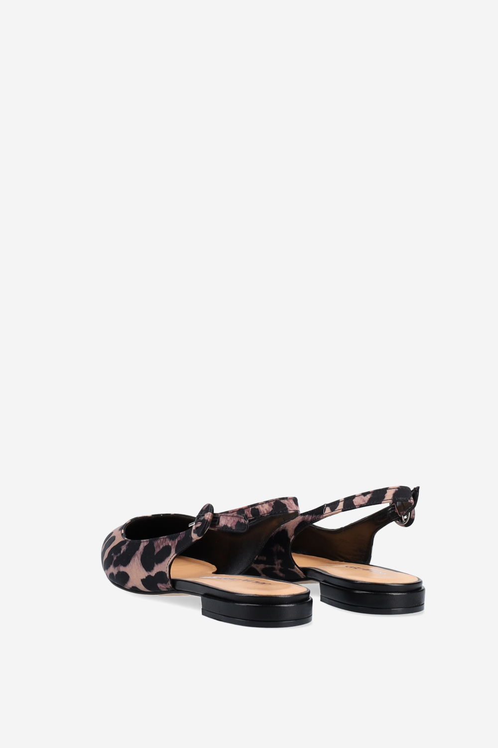 Pointed-toe satin slingbacks