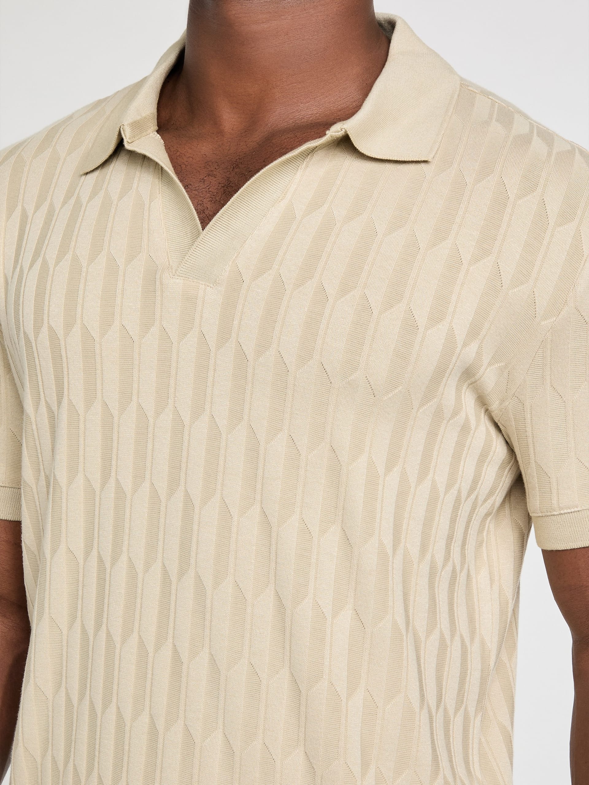Polo de malha jacquard