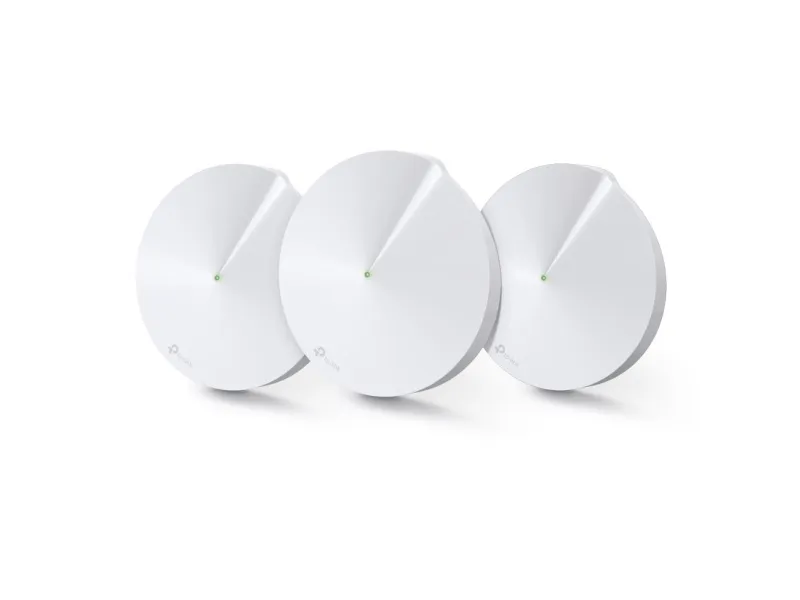 TP-Link Deco M9 Plus - Wi-Fi-system (3 routere) - op til 6750 sq.ft - mesh - GigE - 802.11a/b/g/n/ac, Bluetooth 4.2, ZigBee Home Automation 1.2 - Tri-Band