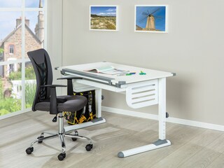 Schreibtisch HANNES 110 x 68 cm Weiß