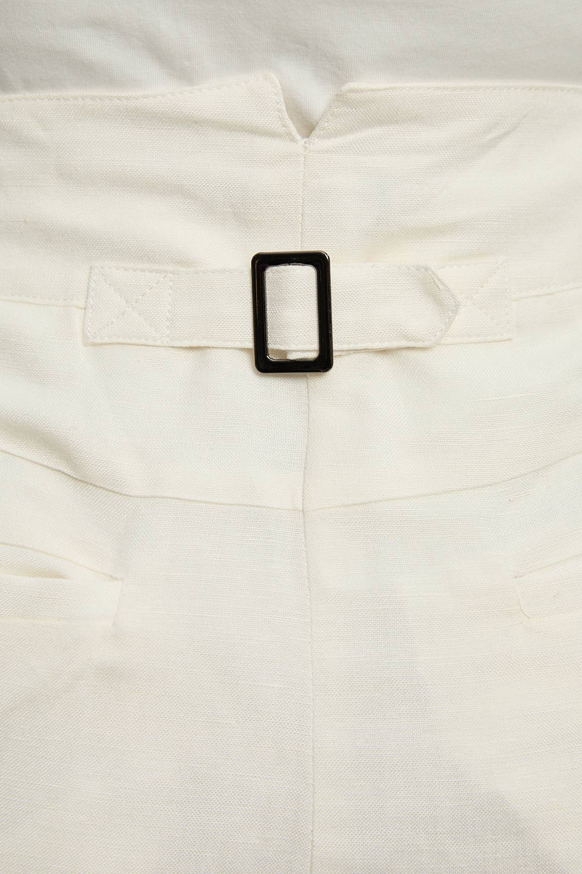 KarenMillen Short en lin viscose à poches tissées