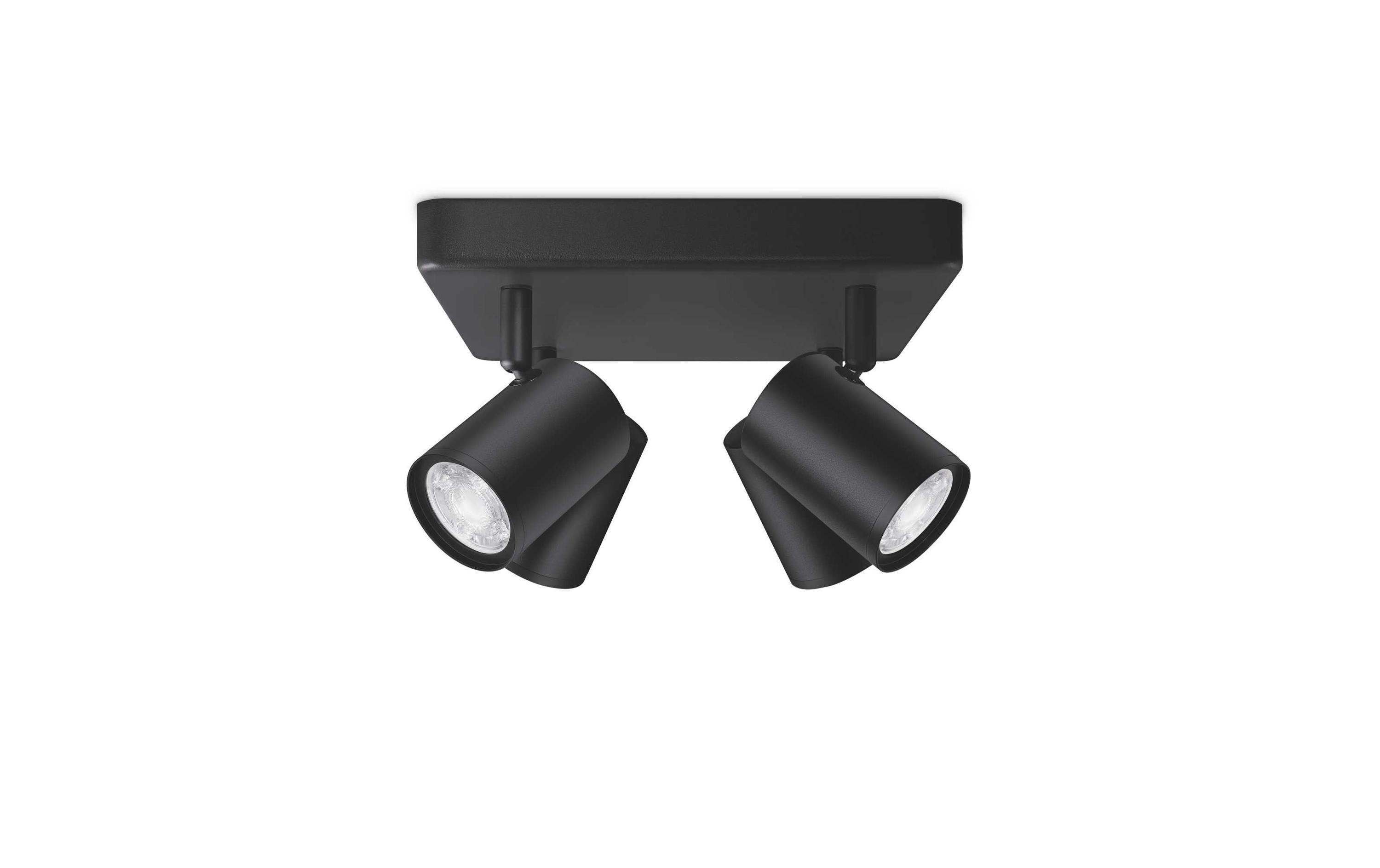 IMAGEO 4er Spot Tunable White & Color Deckenleuchte Schwarz<br>LED Deckenleuchte RGB
