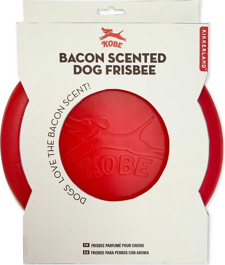 Hunde Frisbee - Med Bacon Duft - Kobe - Kikkerland - 22 CM
