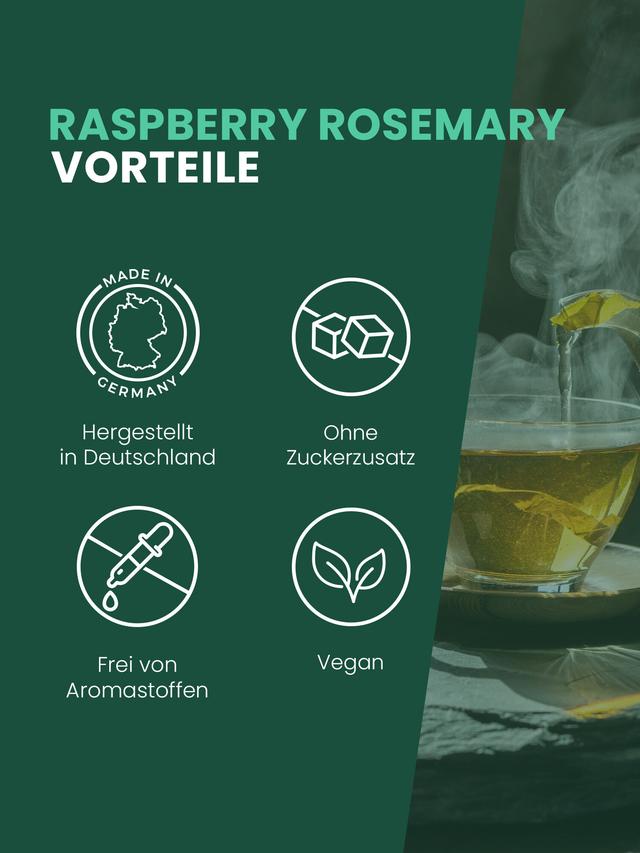 Kräutertee Rosmarin-Himbeer, lose, 100 g