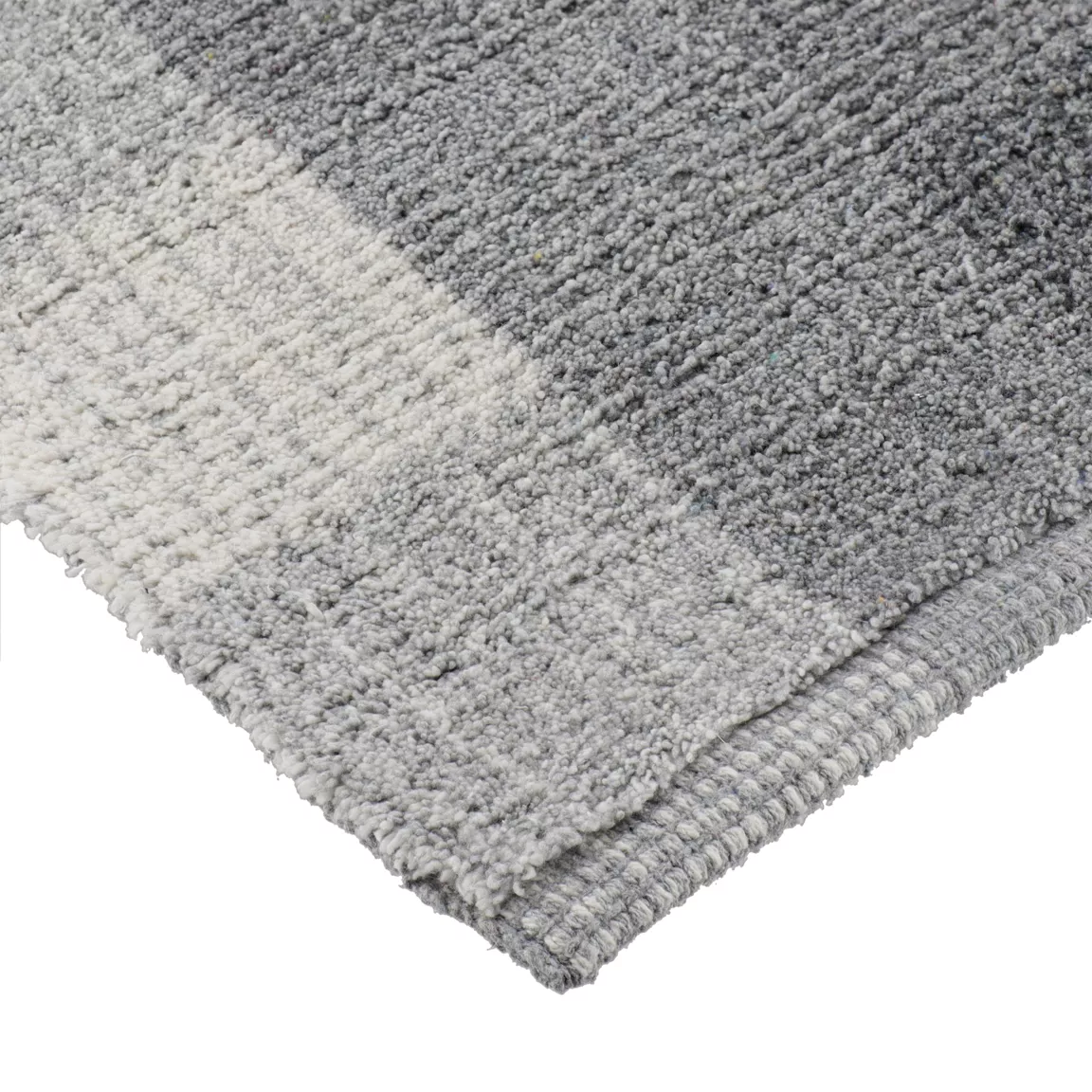 Tapis salon coton (45 x 90 cm) Louise Gris