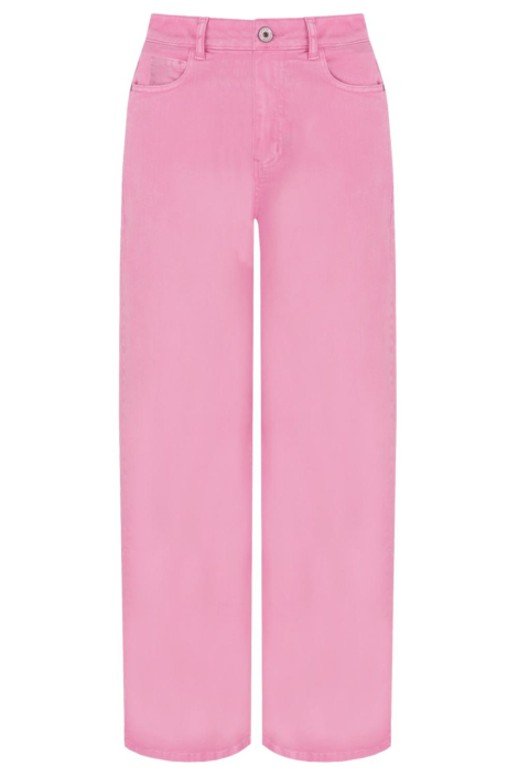 Fluresk roze dames broek