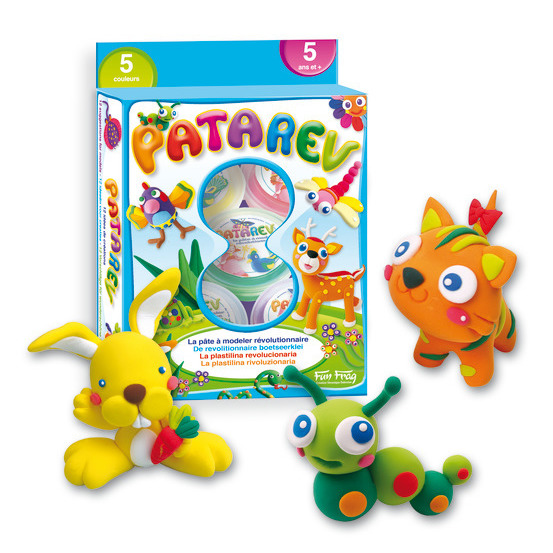 Pâte à modeler Patarev: blister, 5 pots