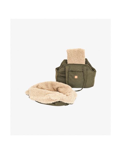 Pet & Co. Hondentas Lucky - Hondenautoaccessoire - 46x35x24 cm Olijfgroen