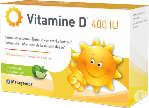 Metagenics Vitamine D 400UI NFD 168 Comprimés À Mâcher
