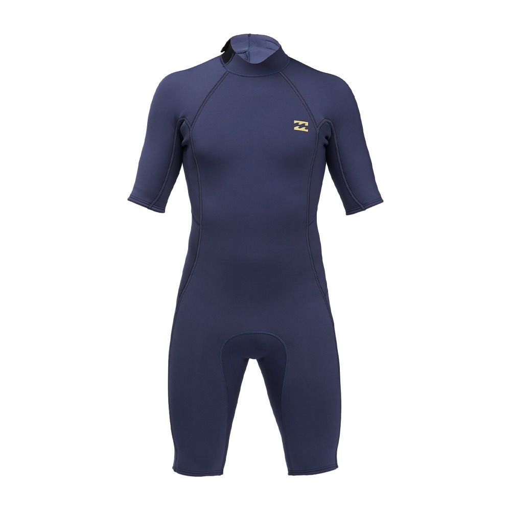 Billabong ABSOLUTE FL SPRING BACK ZIP - Combinaison shorty 2/2mm Homme navy