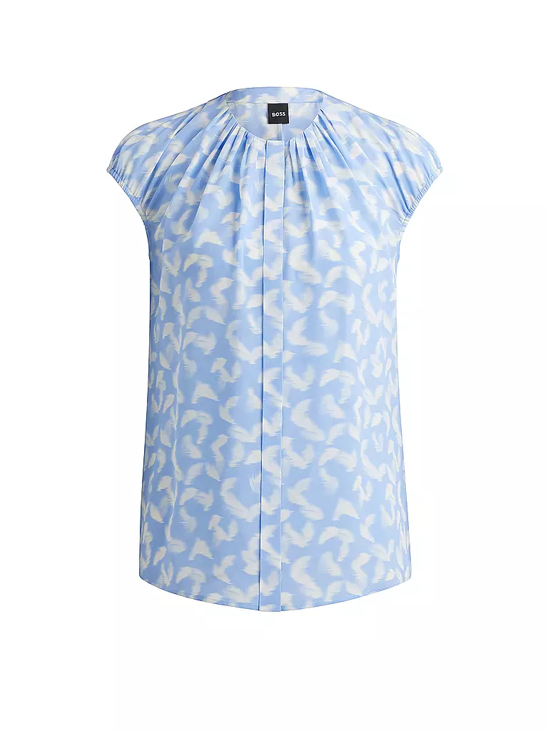 BOSS Seidenbluse BERIKA blau