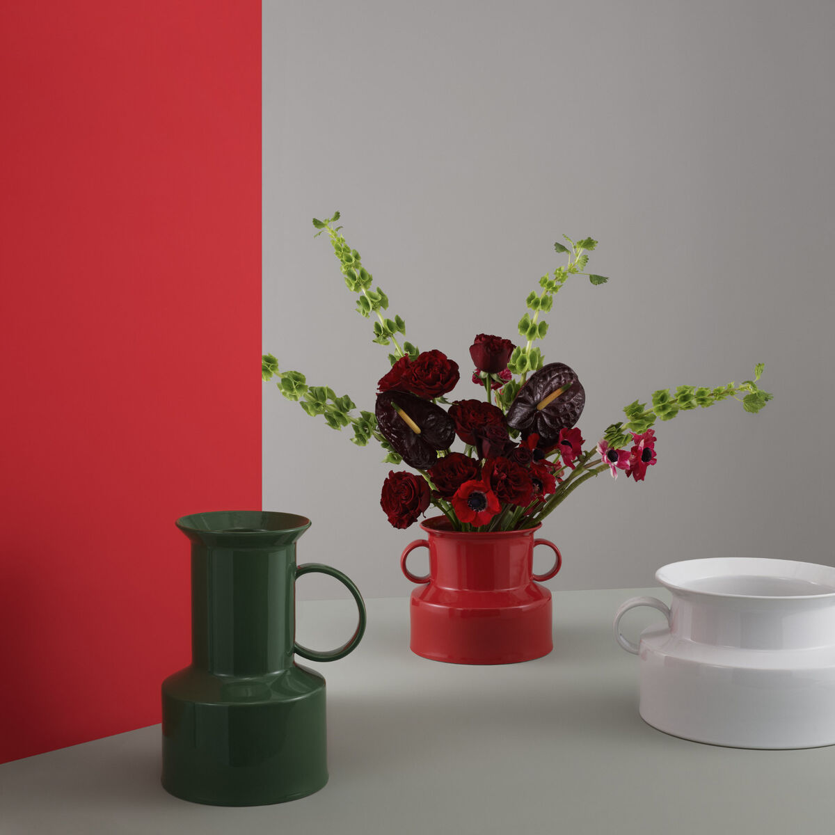 Panto Vase Ø 22 x H 19 cm Lollipop Red