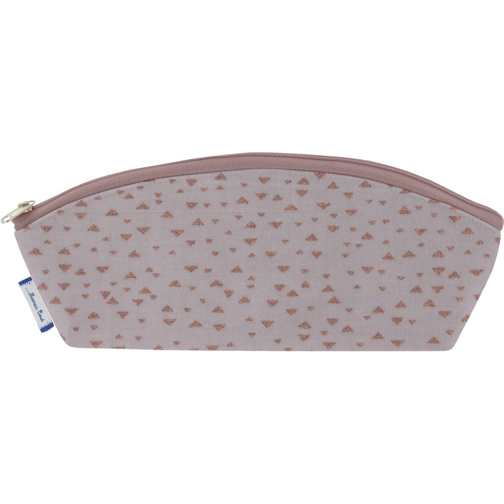 Trousse Scolaire Triangle Cuivré Gris