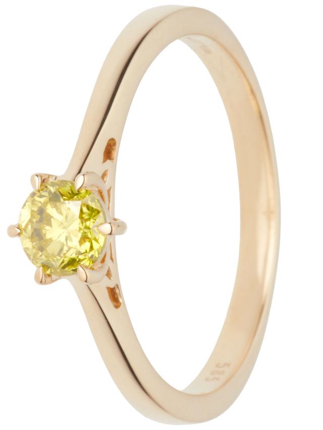 Solitär-Ring, Brillant 0,50 ct.