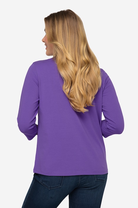 Basic-Shirt, V-Ausschnitt, 3/4-Arm, OEKO-TEX Made in Green