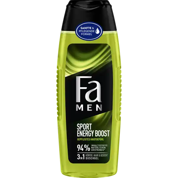3in1 Körper, Haar & Gesicht Duschgel Sport Energy Boost
