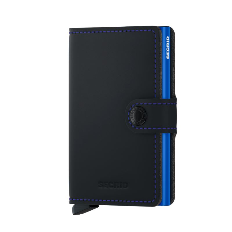 Secrid Mini Wallet Matte Black Blue