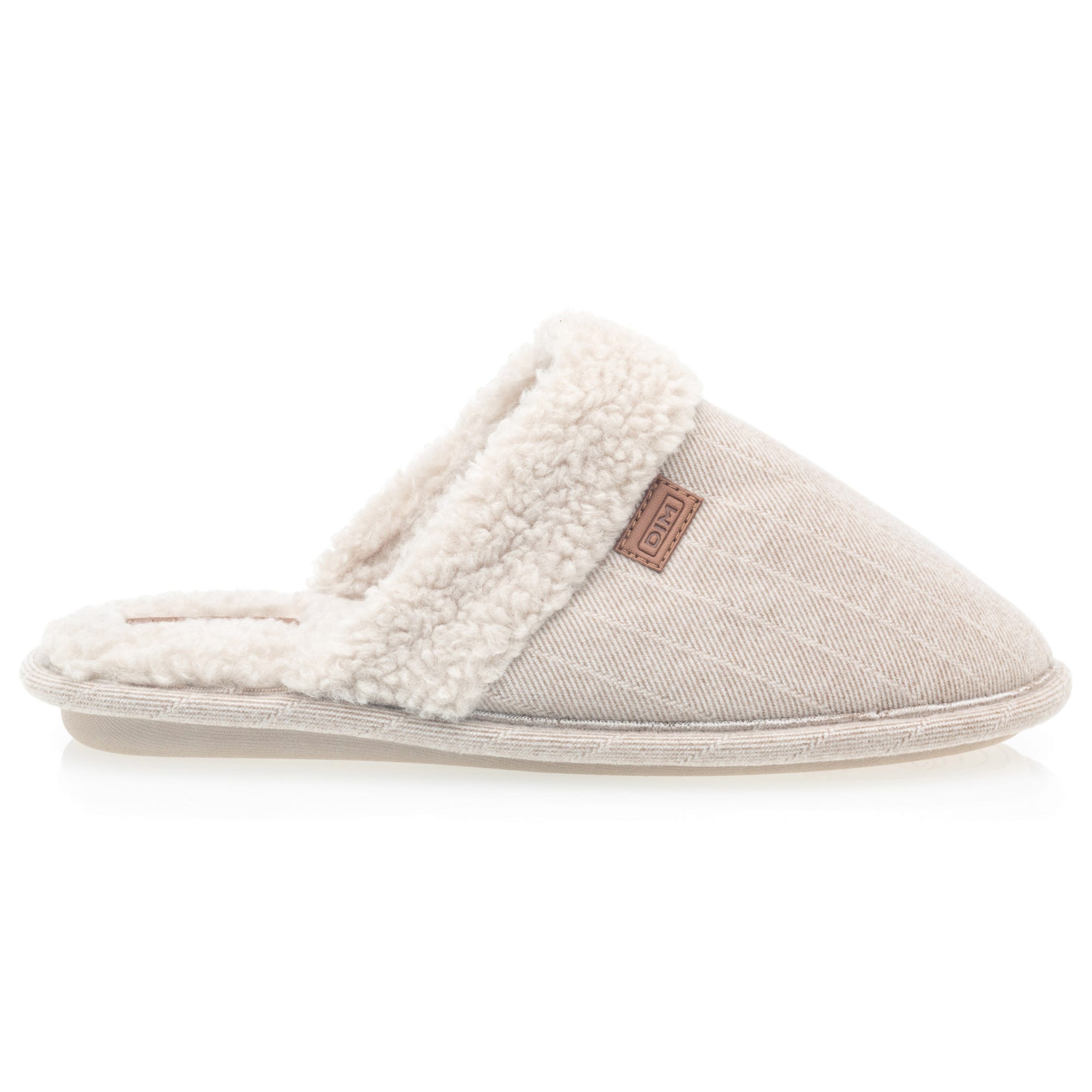 Pantoufles mules Femme beige