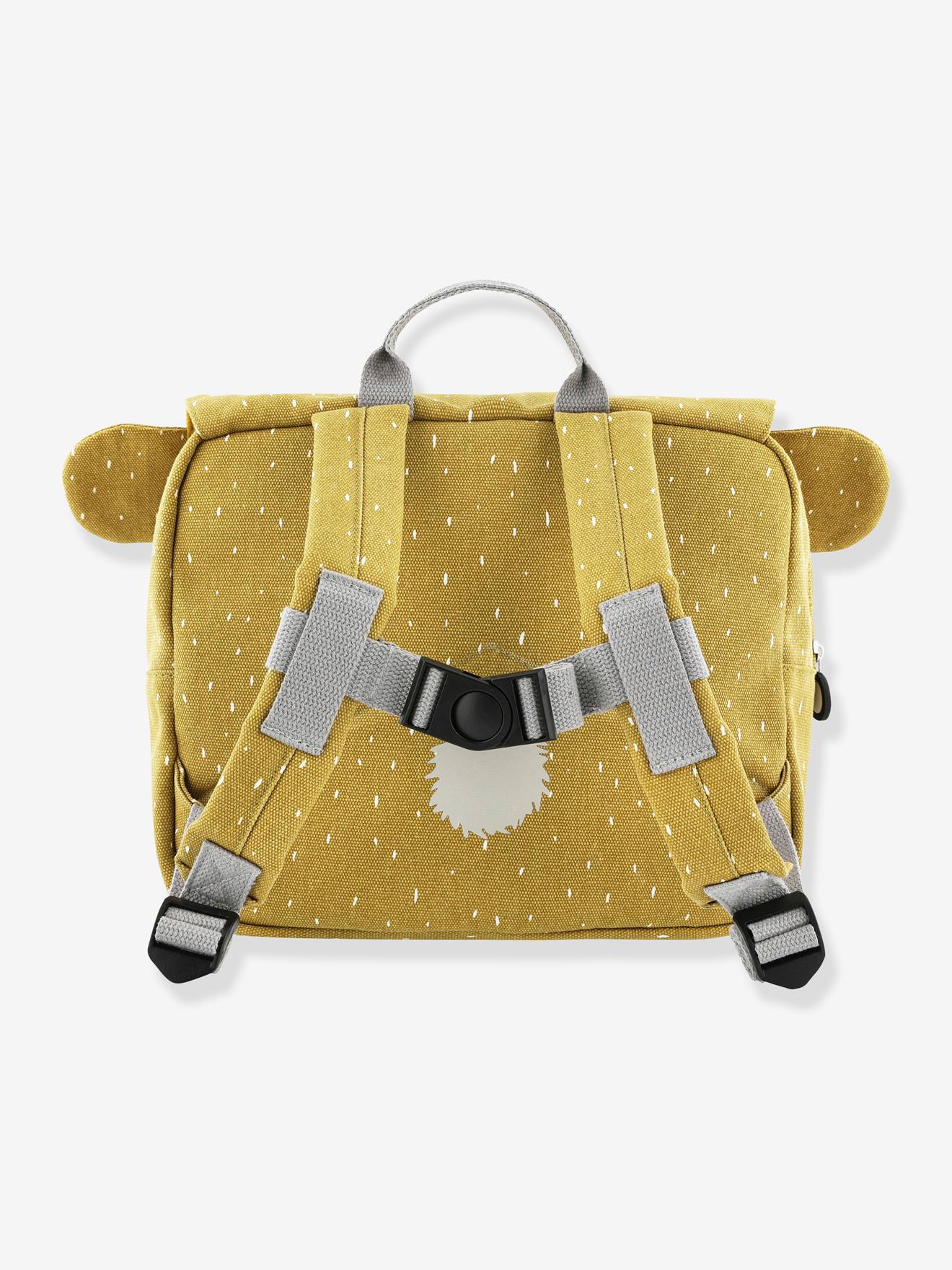 Bolsa tiracolo TRIXIE com estampa animal em amarelo escuro liso com detalhe