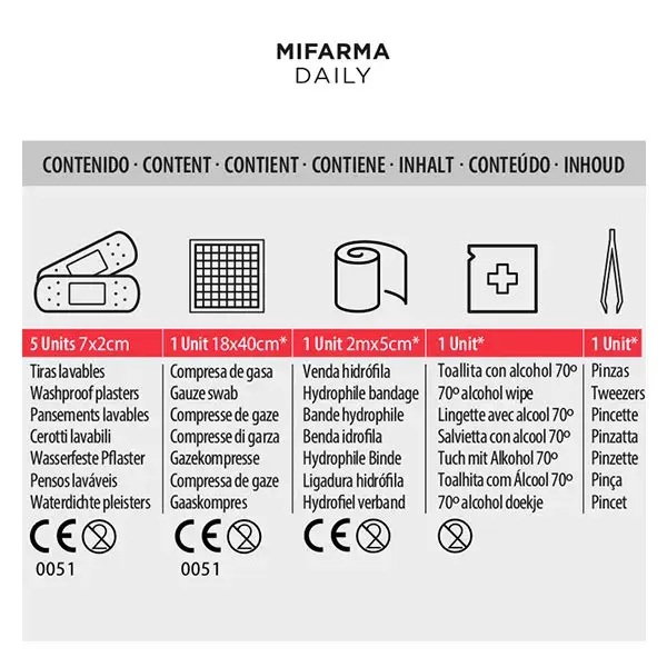 Kit de primeiros socorros diário Mifarma