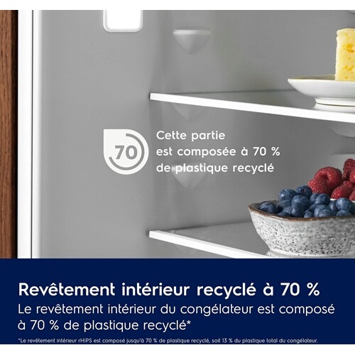 Réfrigérateur congélateur en bas Electrolux LNA7CE18S Blanc