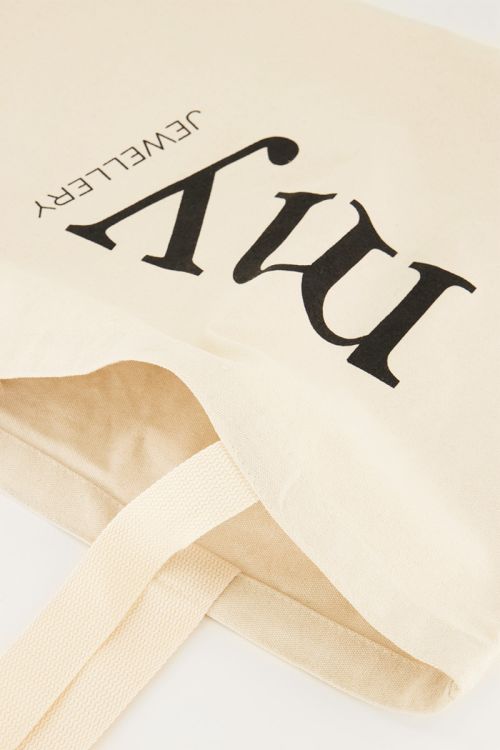 Beige canvas shopper My-Jewellery