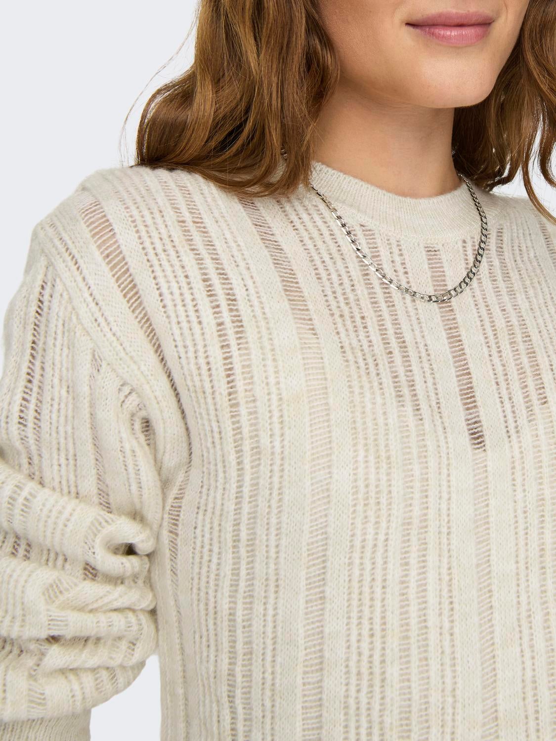 JDYLETTY Strickpullover Sandshell
