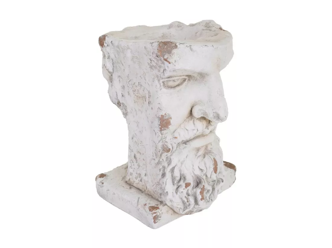 Pot de fleurs visage en magnésium 35x27x40h