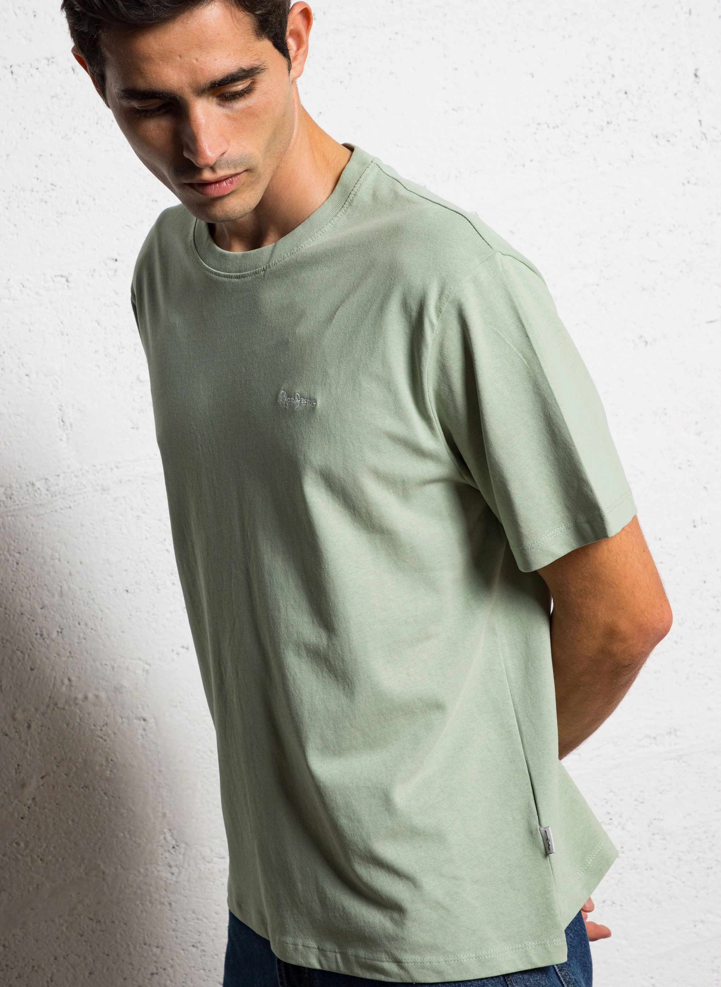 CONNOR - Tee-shirt col rond en coton | Vert