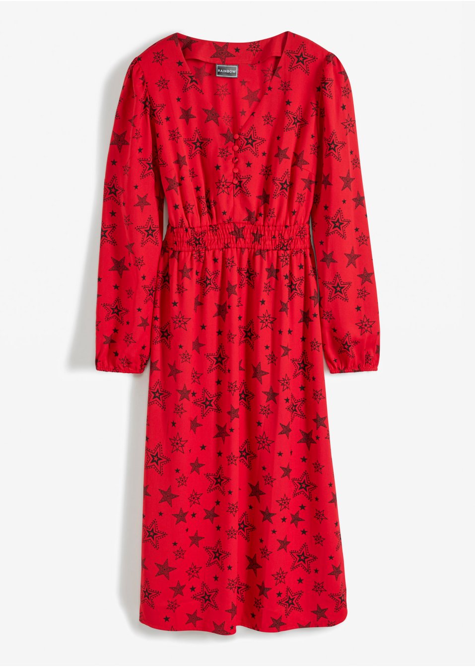 Robe midi à imprimé étoiles