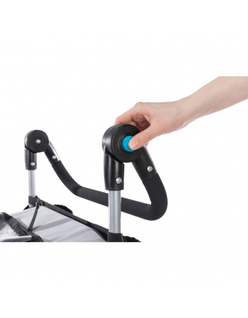 Trixie Fietskar Opvouwbaar - Hondenfietskar - 58x93x74\/114 cm Grijs Zwart Tot 15 Kg Small