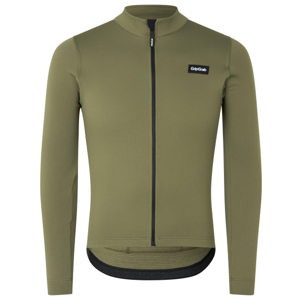 GripGrab EXPLR Merinotech Thermal langærmet cykeltrøje Olive Green herre