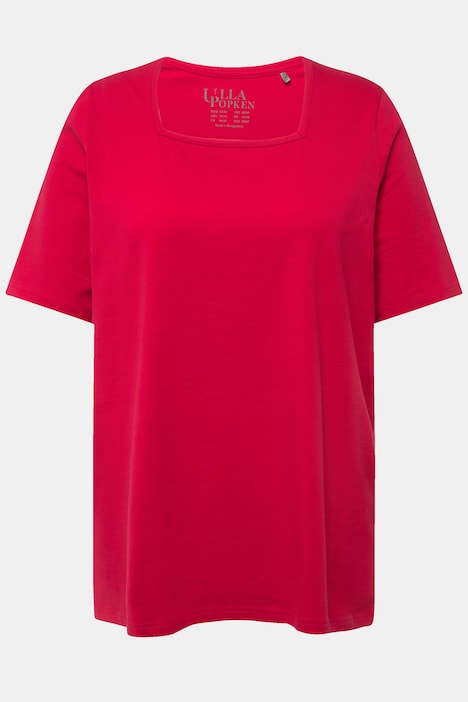 T-Shirt, A-Linie, Carree-Ausschnitt, Halbarm