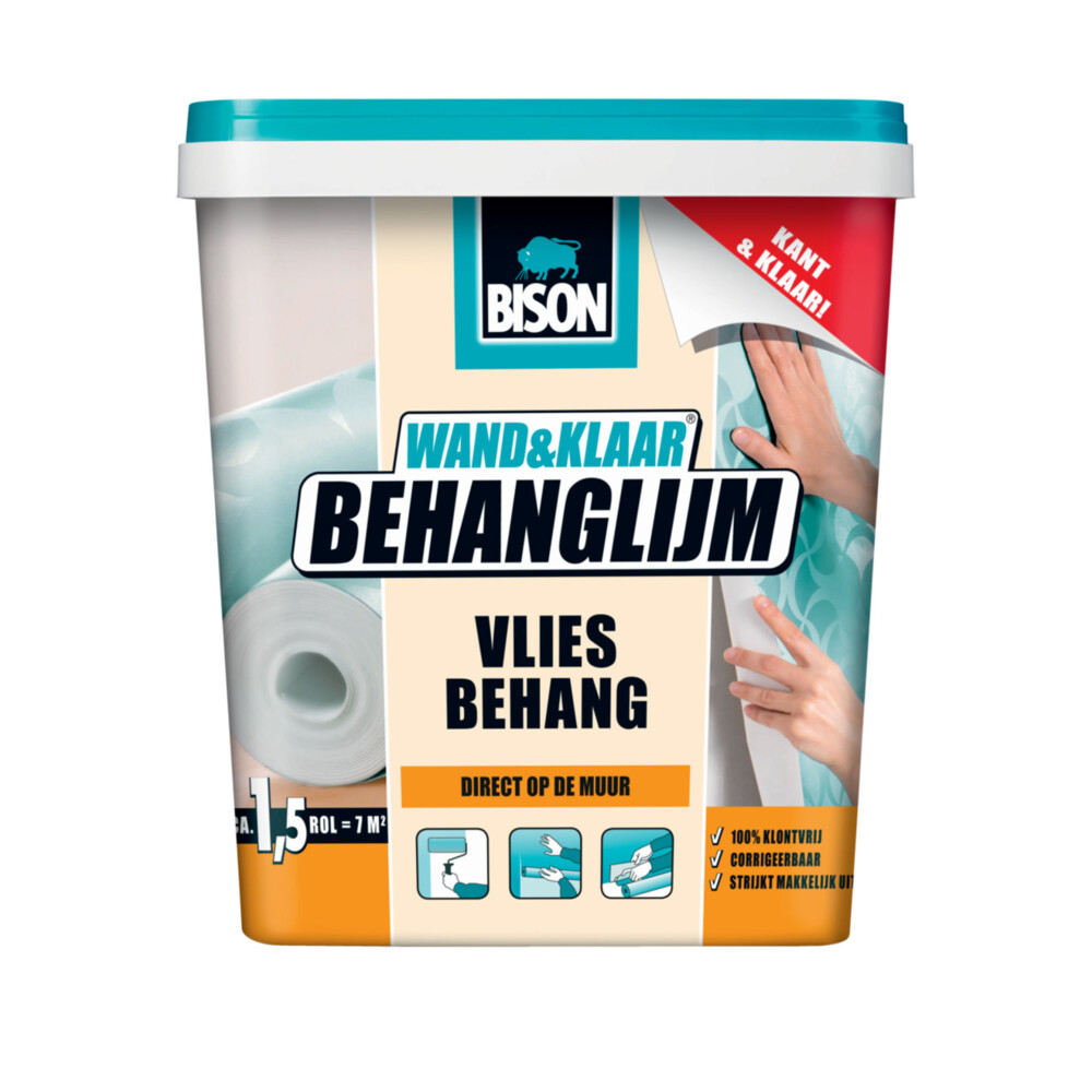 Bison Wand&Klaar Behanglijm Vliesbehang Pot1 kg