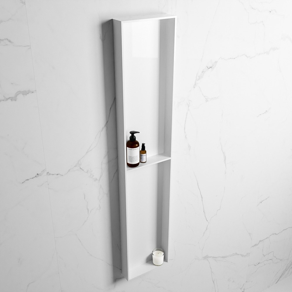 Mondiaz Easy nis 90x30x8cm 2 vakken talc