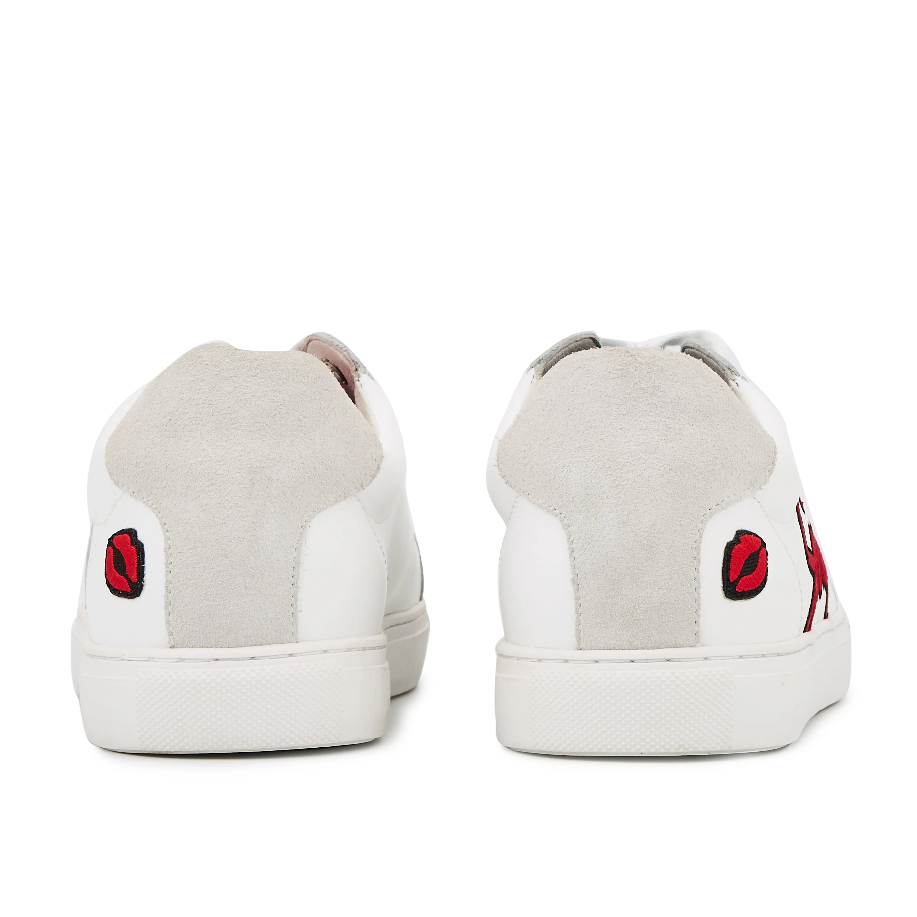 SIMONE SORORITÉ EMBLEME - Sneakers en cuir | Blanc