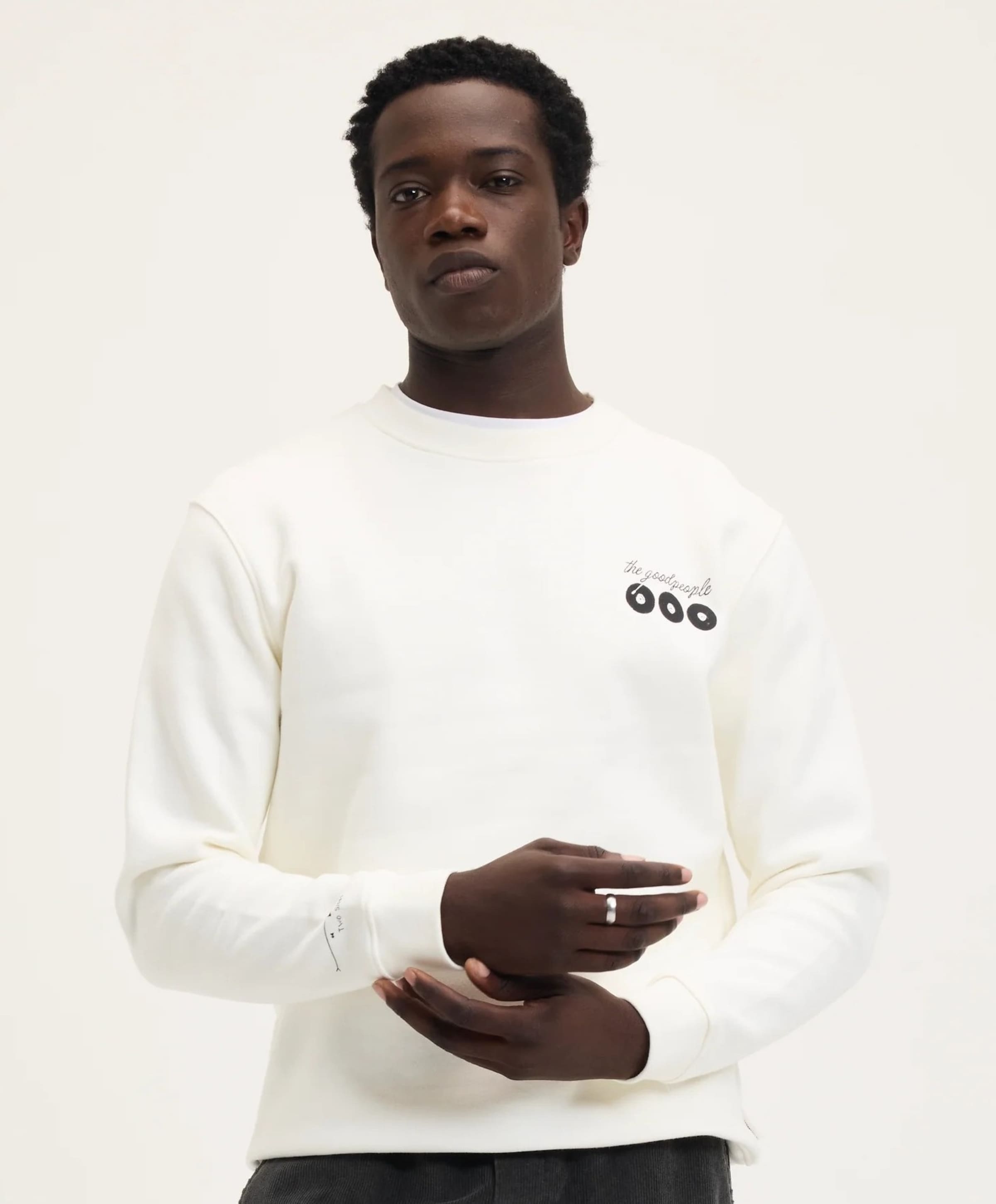 The GoodPeople Heren sweater ecru