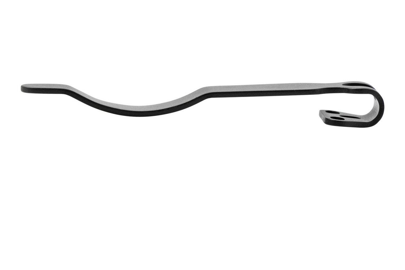 Flytanium Universal Long Pocket Clip FLY-1250LBK Black DLC Titanium