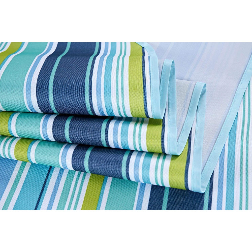 (200x220cm) Wasserfeste Outdoor Picknick Decke mit Tragegriff - Blau / Grün