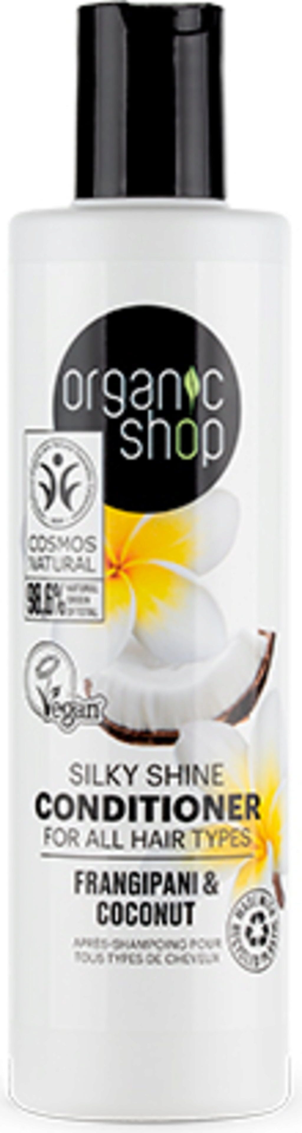 Organic Shop  Silky Shine Conditioner Frangipani & Coconut, 280 ml