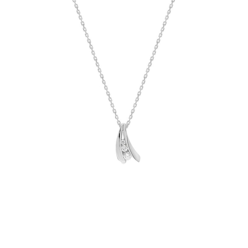 Collier Femme - Or 18 Carats - Diamant 0,08 Carats - Longueur : 42 cm