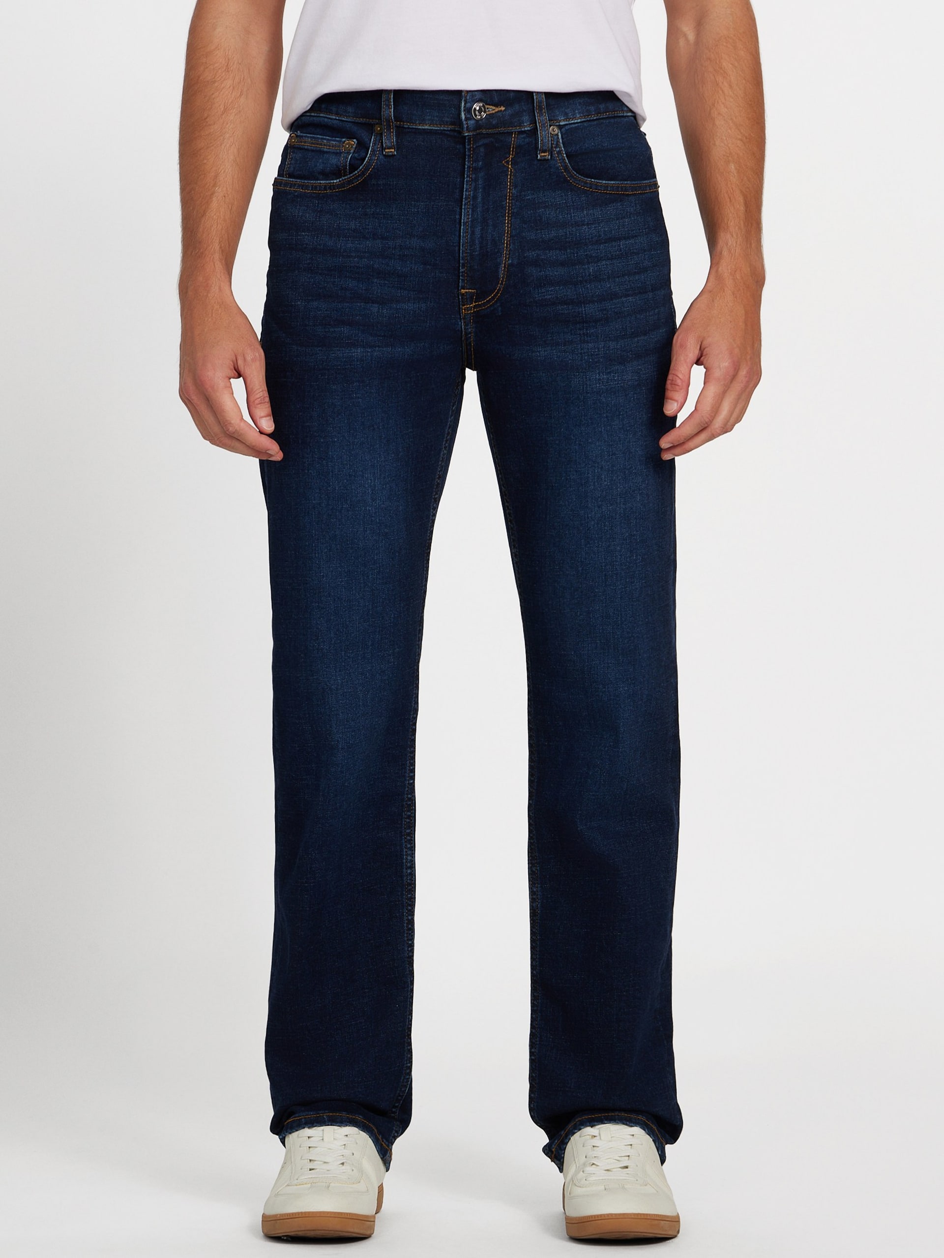 Calça jeans reta Eco Mason de corte regular