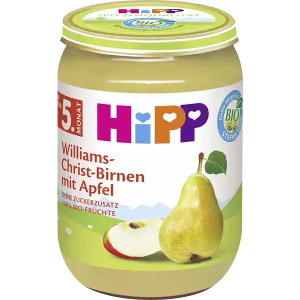 Bio Williams-Christ-Birnen mit Apfel ab dem 5. Monat