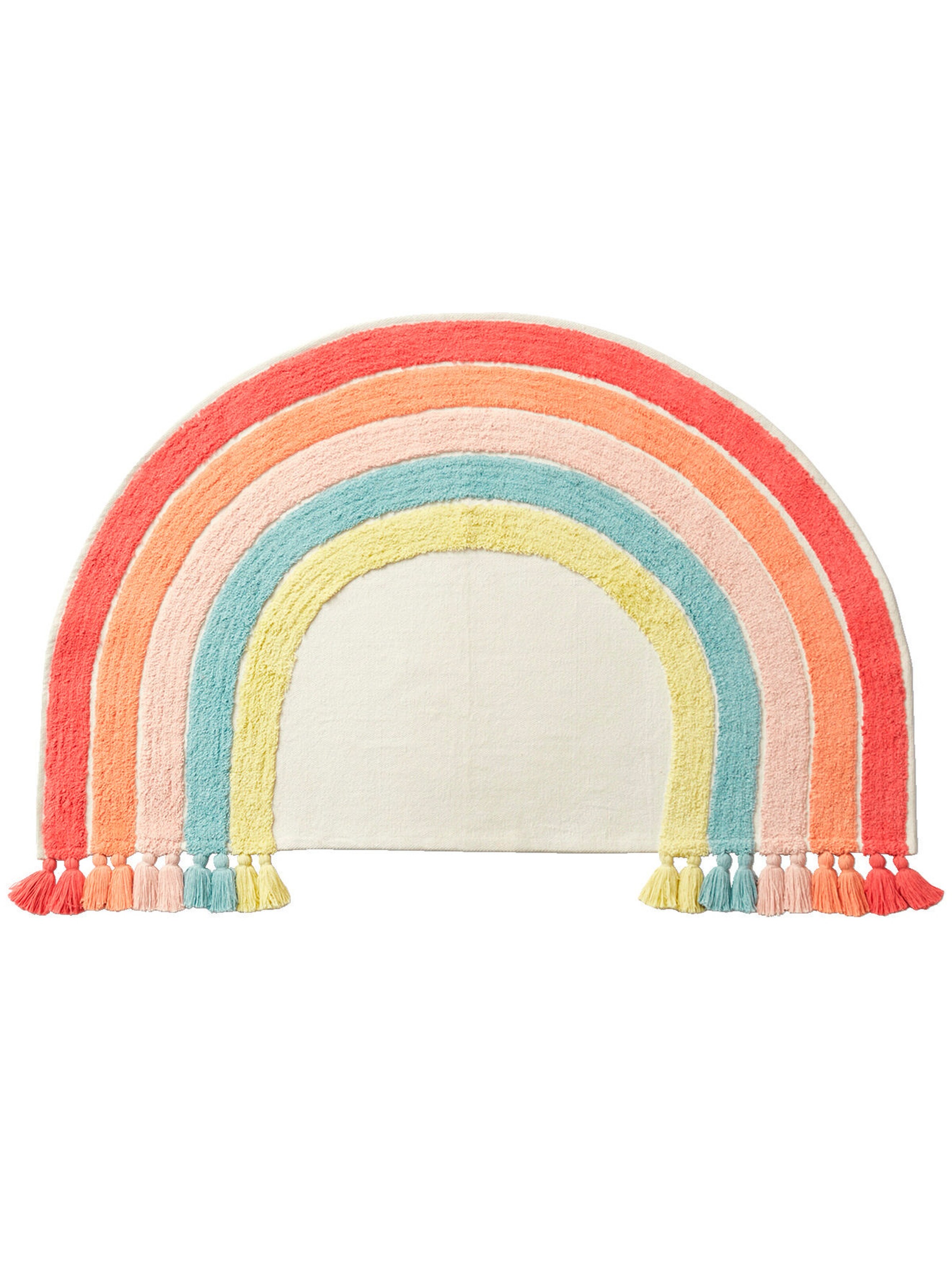 Vertbaudet Kinderzimmer Teppich REGENBOGEN mehrfarbig