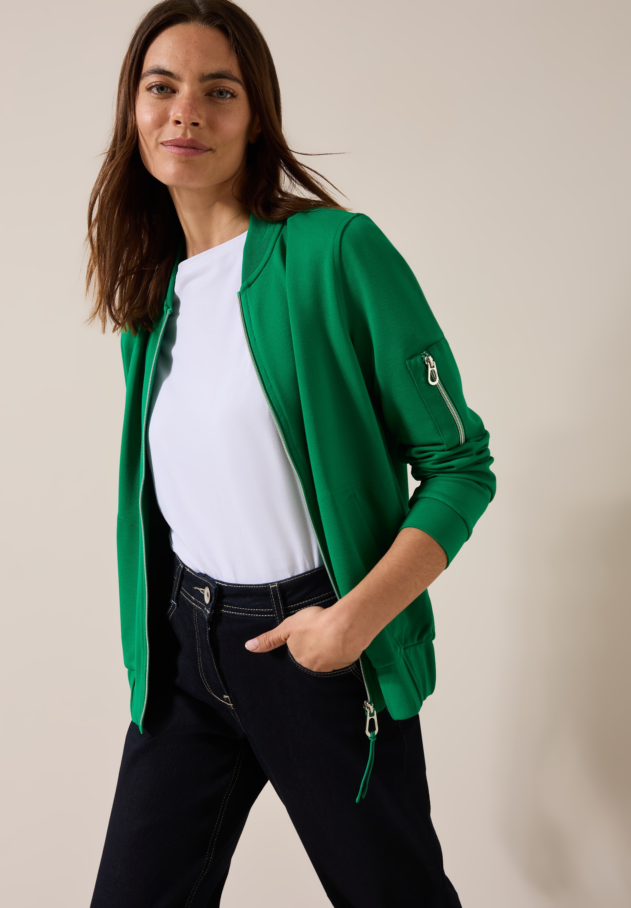Cecil Blouson mit Zipper Detail
