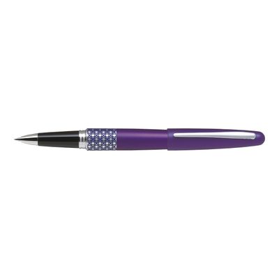 Pilot Retro Pop - Roller violet / ellipses - pointe 0,7 mm
