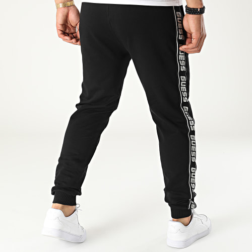 Pantalon Jogging A Bandes Z2YB19 Noir