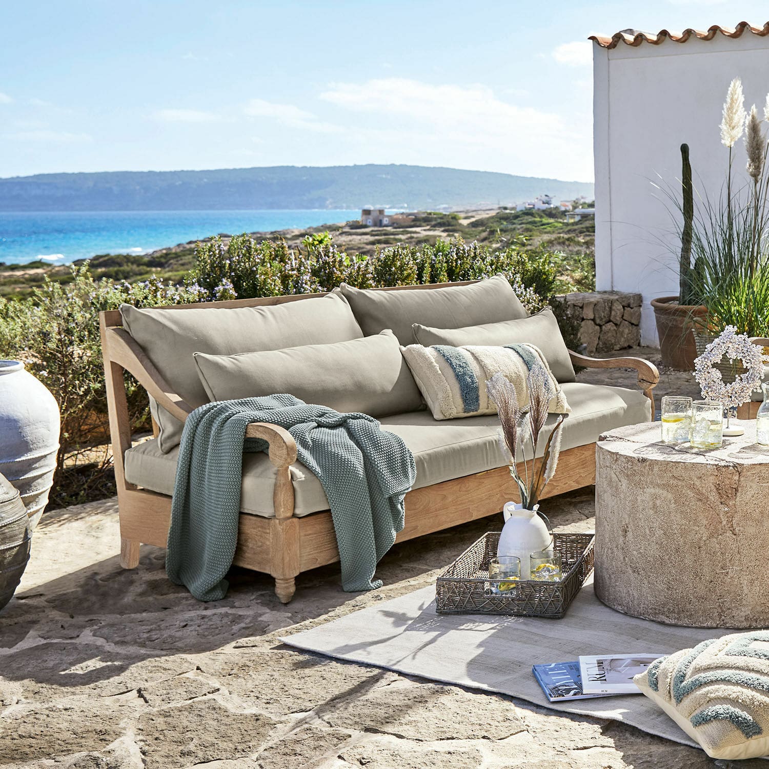 Sofa Montcassin braun/beige