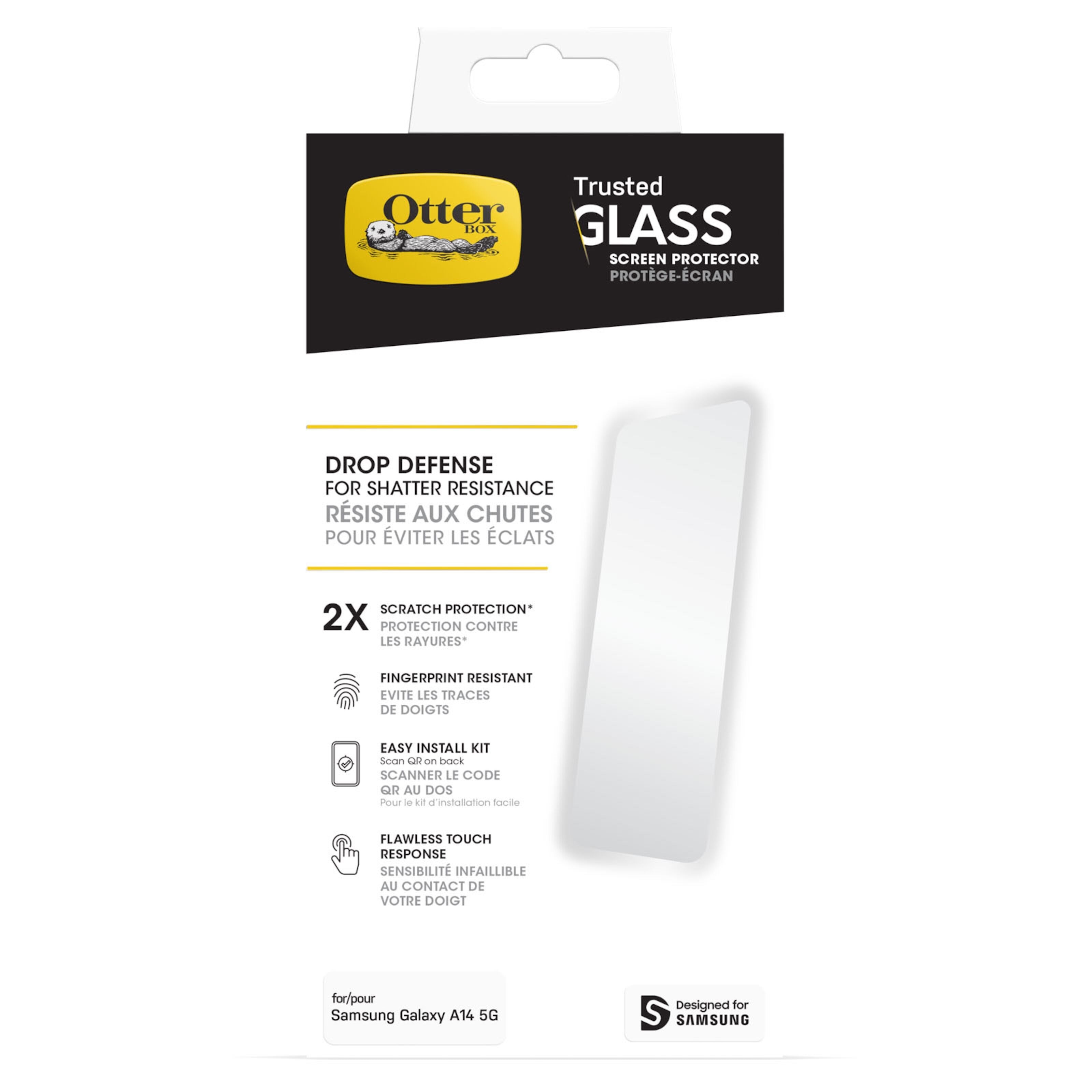 Otterbox Trusted Skjermbeskytter for Samsung Galaxy A14 og A14 5G