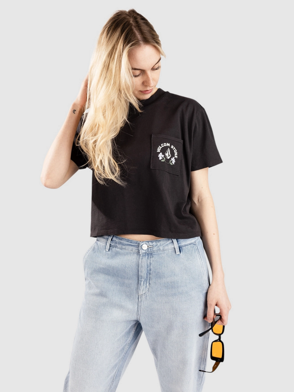 Volcom Pocket Dial T-Shirt vintage black